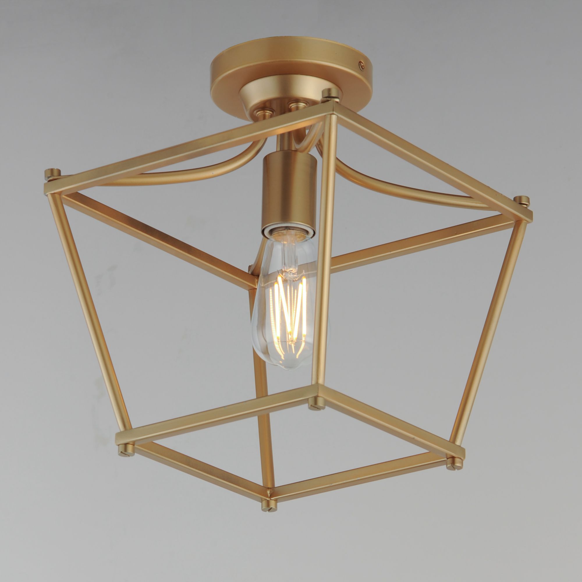 Image 5 Maxim Clifton 10" Wide Natural Aged Brass Single Pendant / Semi-Flush more views