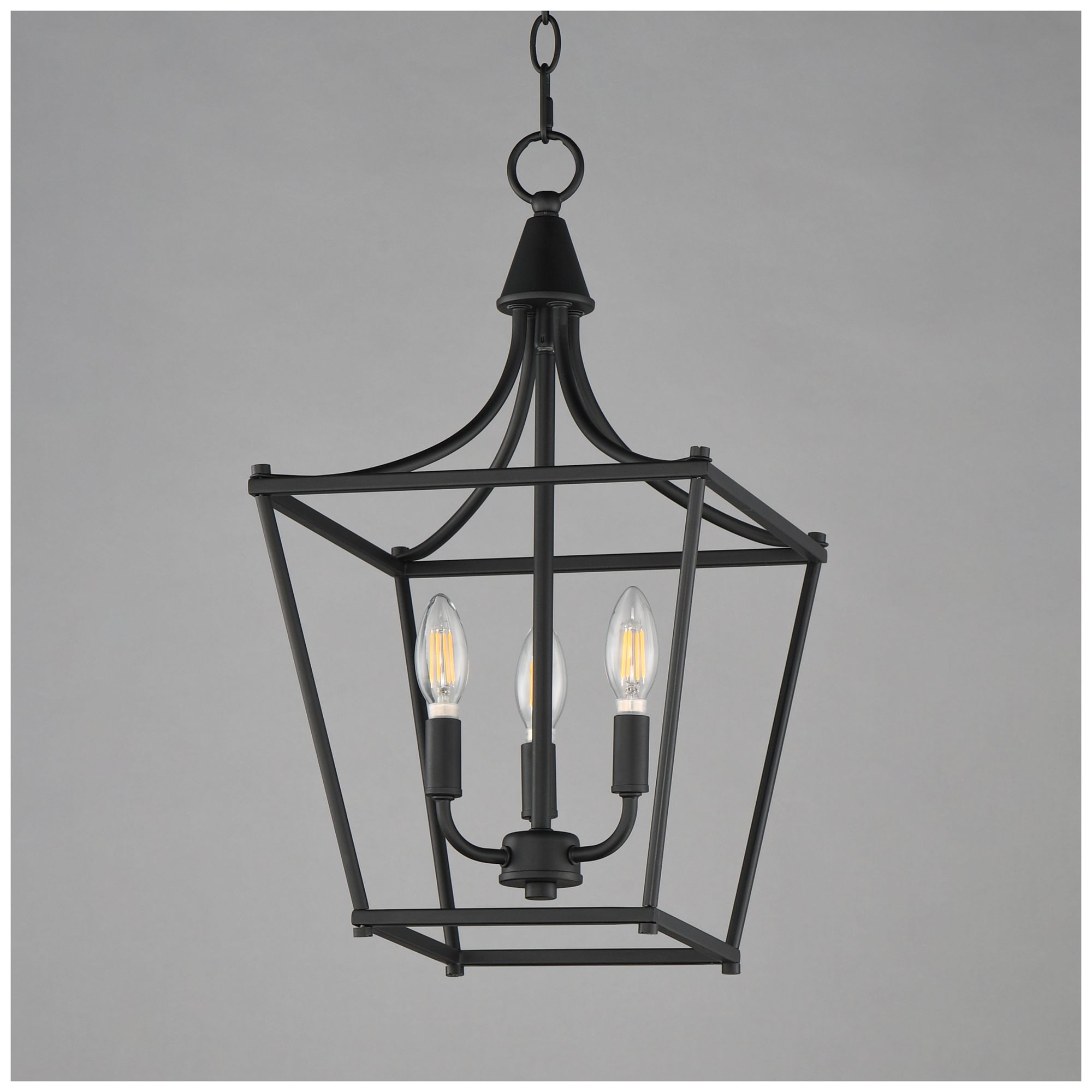 Image 3 Maxim Clifton 11 1/2" Wide Black 3-Light Pendant more views