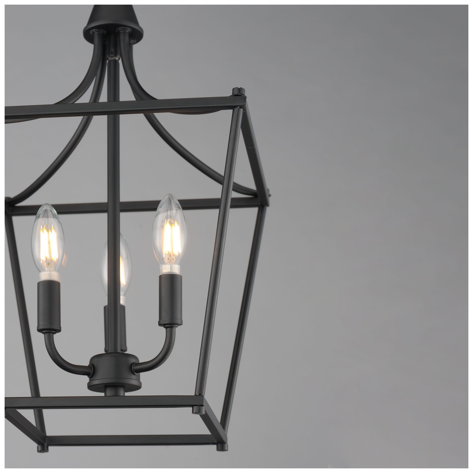 Image 4 Maxim Clifton 11 1/2" Wide Black 3-Light Pendant more views