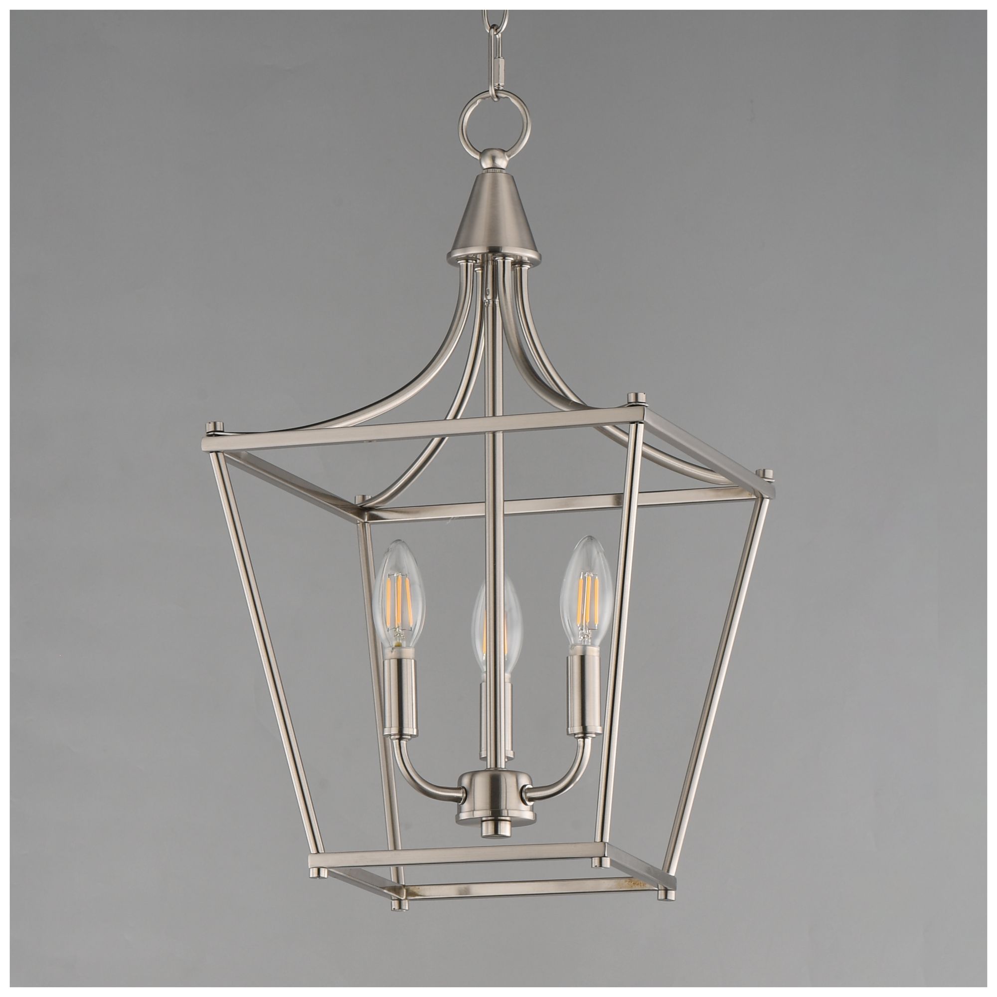 Image 3 Maxim Clifton 11 1/2" Wide Satin Nickel 3-Light Pendant more views