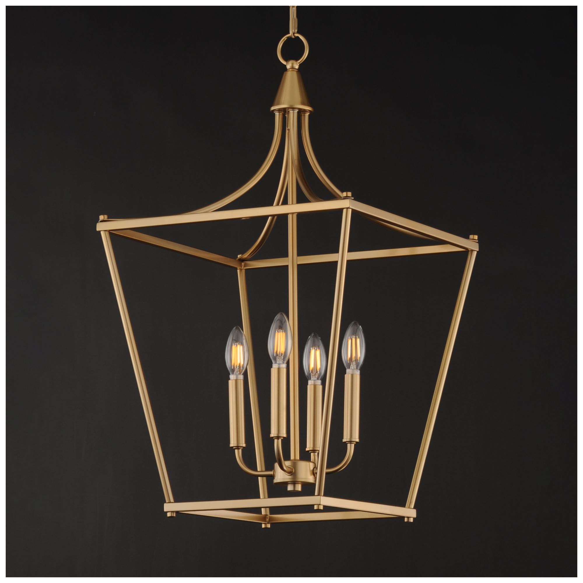 Thumbnail3 of Maxim Clifton 16" Wide Natural Aged Brass 4-Light Pendant more views