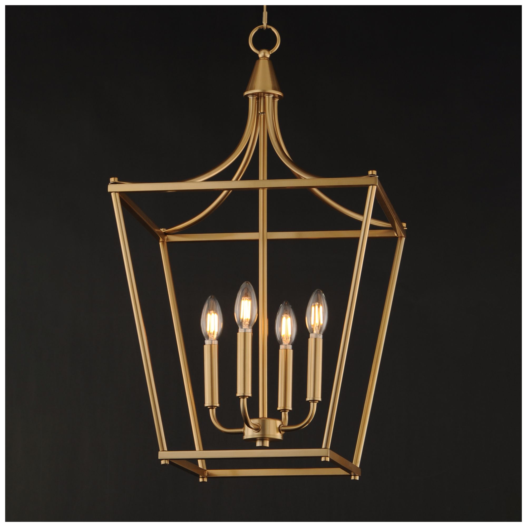 Thumbnail4 of Maxim Clifton 16" Wide Natural Aged Brass 4-Light Pendant more views