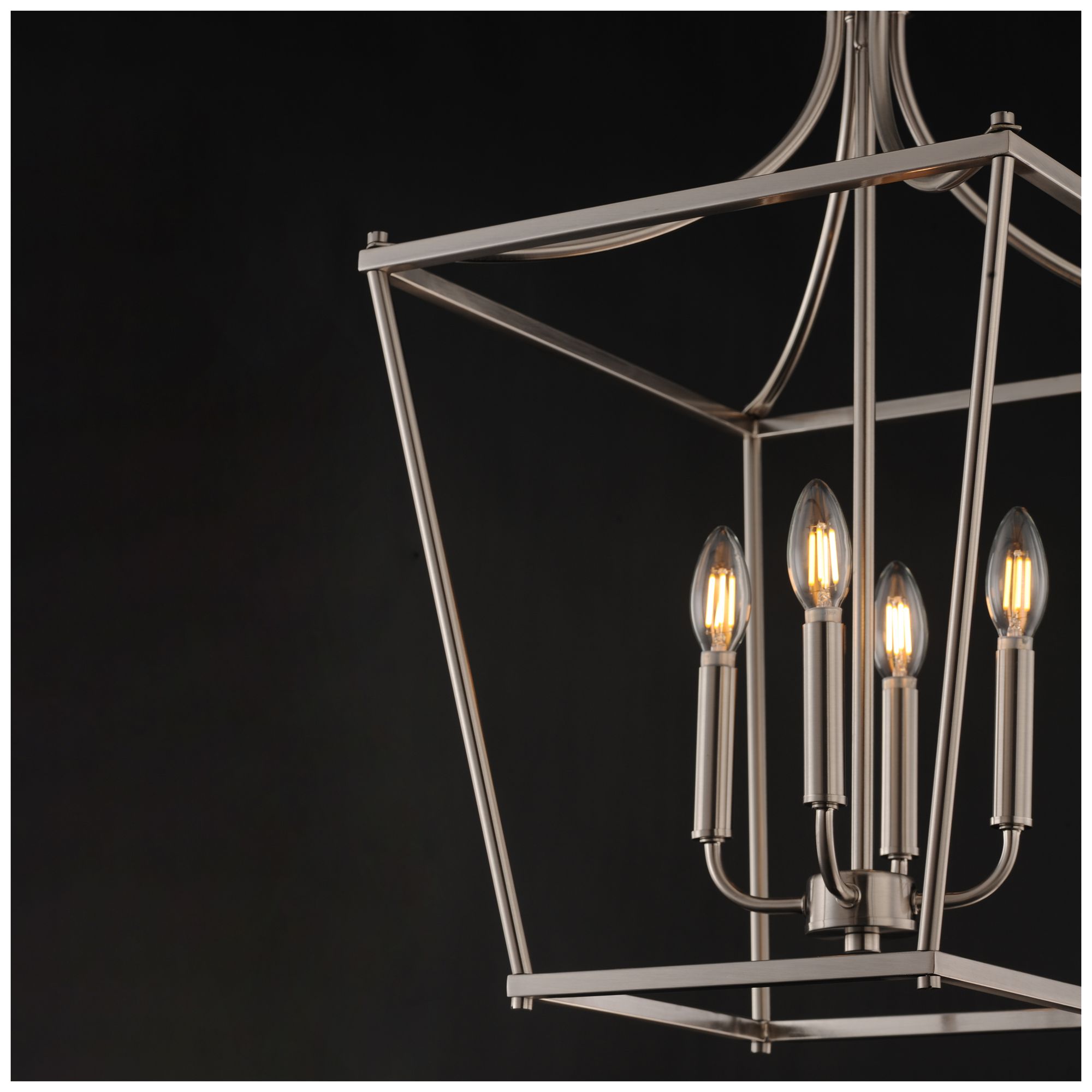 Image 5 Maxim Clifton 16" Wide Satin Nickel 4-Light Pendant more views