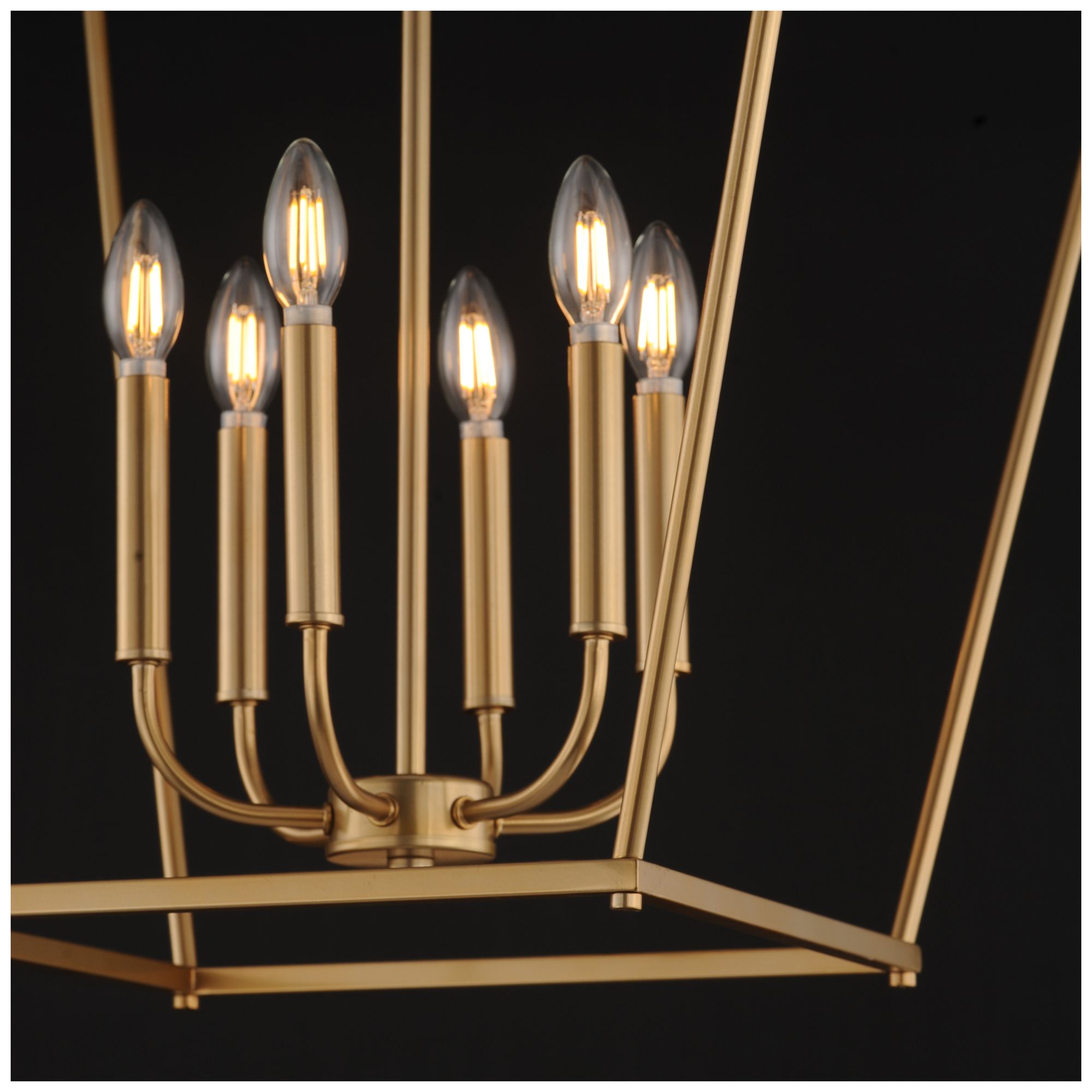 Image 5 Maxim Clifton 22" Wide Natural Aged Brass 6-Light Pendant more views