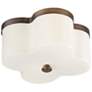 1_Maxim Clover 13 1/2" Wide Antique Bronze 2-Light Flush Mount