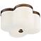 Maxim Clover 13 1/2" Wide Antique Bronze 2-Light Flush Mount