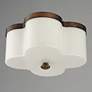 2_Maxim Clover 13 1/2" Wide Antique Bronze 2-Light Flush Mount more views