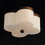 4_Maxim Clover 13 1/2" Wide Antique Bronze 2-Light Flush Mount more views
