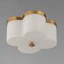 2_Maxim Clover 13 1/2" Wide Natural Aged Brass Ceiling Light more views
