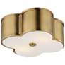 1_Maxim Clover 14" Wide Natural Aged Brass Ceiling Light