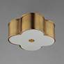 2_Maxim Clover 14" Wide Natural Aged Brass Ceiling Light more views