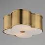 3_Maxim Clover 14" Wide Natural Aged Brass Ceiling Light more views