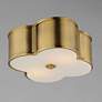 4_Maxim Clover 14" Wide Natural Aged Brass Ceiling Light more views