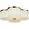 Maxim Clover 19 3/4" Wide Satin Brass Flush Mount Ceiling Light