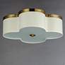 3_Maxim Clover 19 3/4" Wide Satin Brass Flush Mount Ceiling Light more views