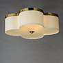 4_Maxim Clover 19 3/4" Wide Satin Brass Flush Mount Ceiling Light more views