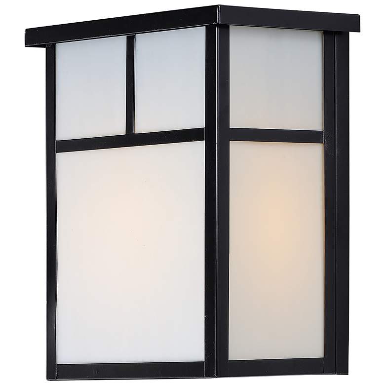 Image 1 Maxim Coldwater 11" High Black Outdoor Wall Light