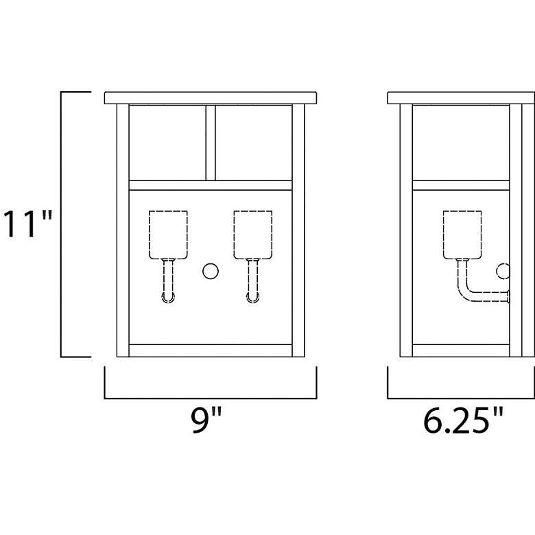 Image 7 Maxim Coldwater 11" High Black Outdoor Wall Light more views
