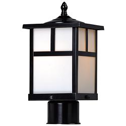 Maxim Coldwater 12" High Black Outdoor Post Light