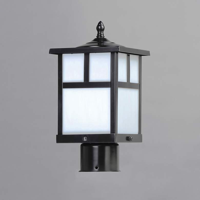 Image 2 Maxim Coldwater 12" High Black Outdoor Post Light more views