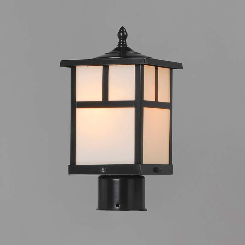 Image 3 Maxim Coldwater 12" High Black Outdoor Post Light more views