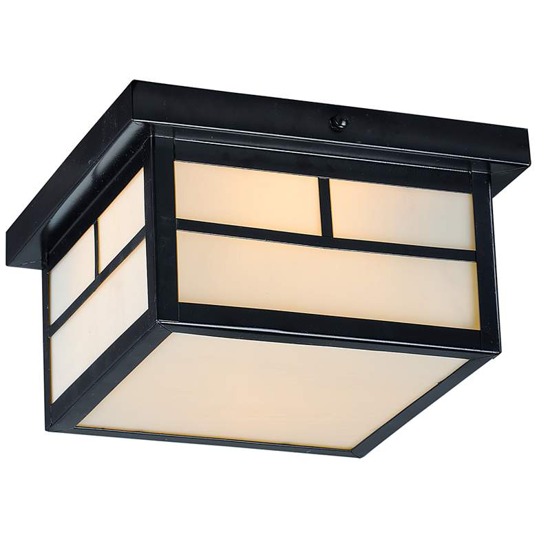 Image 2 Maxim Coldwater 9 1/4" Wide Black Outdoor Ceiling Light