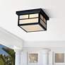 1_Maxim Coldwater 9 1/4" Wide Black Outdoor Ceiling Light