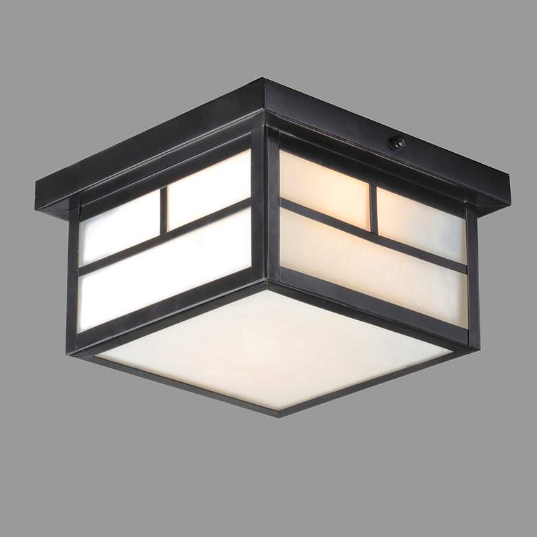 Image 3 Maxim Coldwater 9 1/4" Wide Black Outdoor Ceiling Light more views