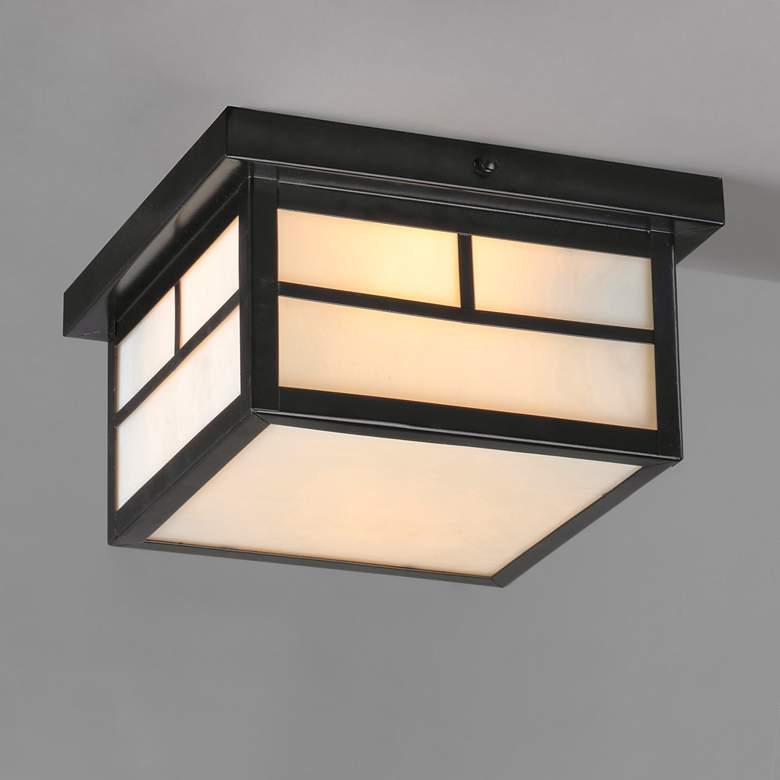 Image 4 Maxim Coldwater 9 1/4" Wide Black Outdoor Ceiling Light more views