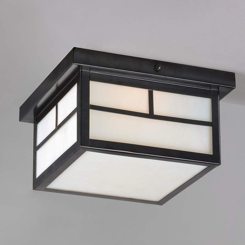 Image 5 Maxim Coldwater 9 1/4" Wide Black Outdoor Ceiling Light more views