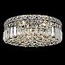 Maxim Collection 14"W Chrome and Crystal Ceiling Light