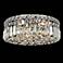 Maxim Collection 14"W Chrome and Crystal Ceiling Light