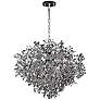Maxim Comet 35" Wide Chrome and Crystal Chandelier in scene