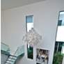 5_Maxim Comet 35" Wide Chrome and Crystal Chandelier more views