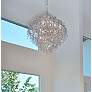 7_Maxim Comet 35" Wide Chrome and Crystal Chandelier more views
