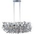 Maxim Comet 35" Wide Chrome and Crystal Island Light