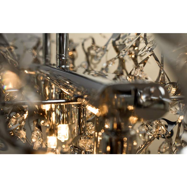 Image 3 Maxim Comet 35" Wide Chrome and Crystal Island Light more views