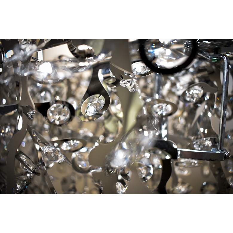 Image 6 Maxim Comet 50" Wide Chrome and Crystal Chandelier more views