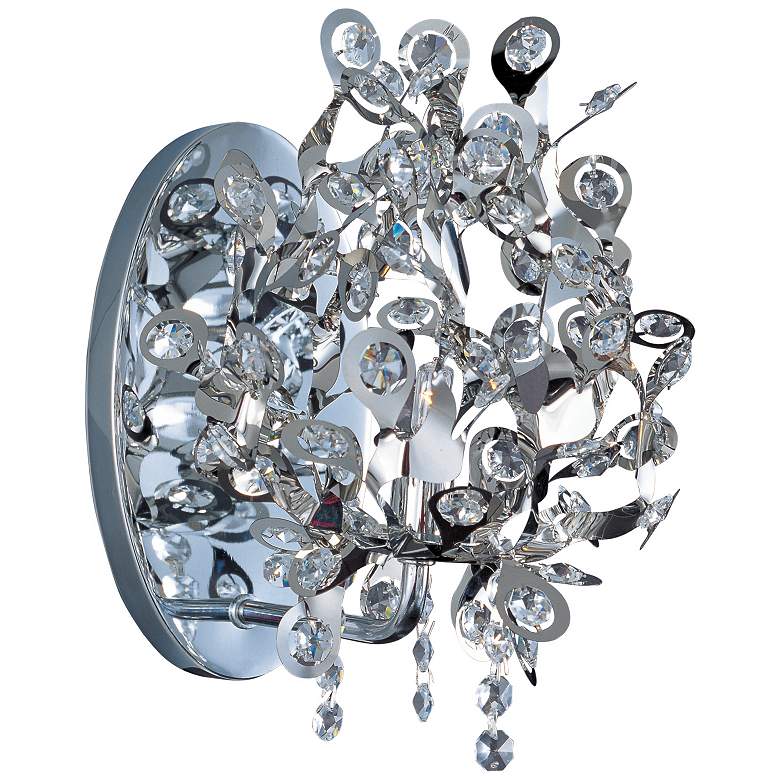 Image 1 Maxim Comet Collection 10 inch High Chrome Wall Sconce