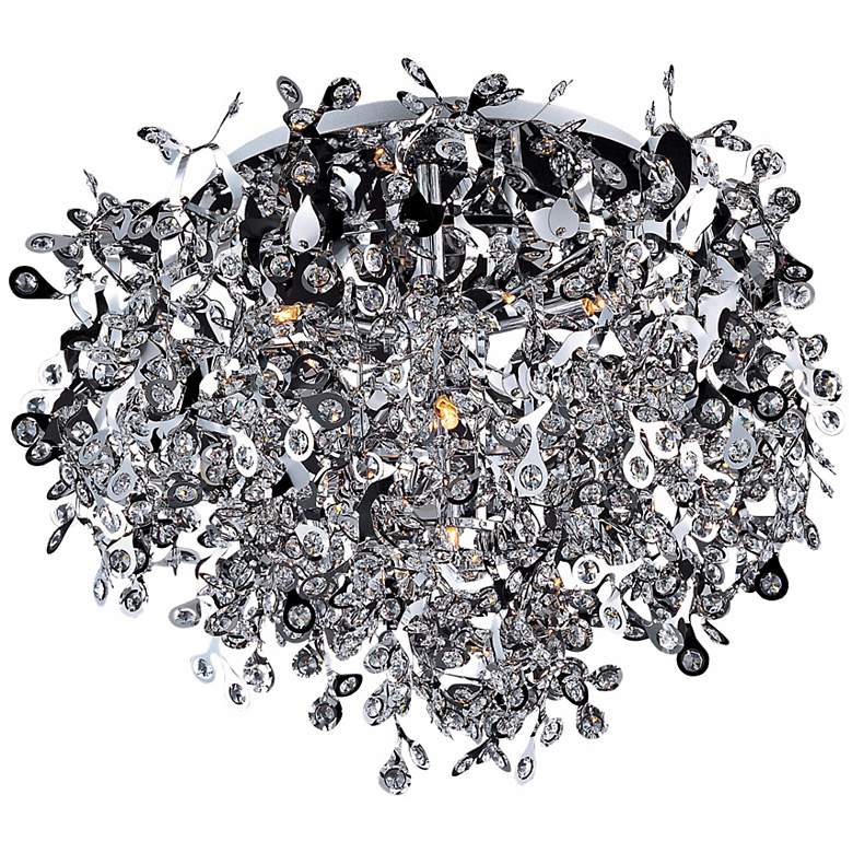 Image 2 Maxim Comet Collection 25 inch Wide Chrome Ceiling Light Fixture