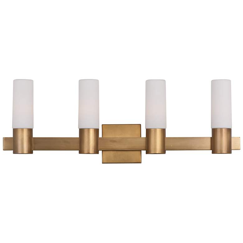 Image 1 Maxim Contessa Natural Aged Brass 4-Light Vanity Bath Light