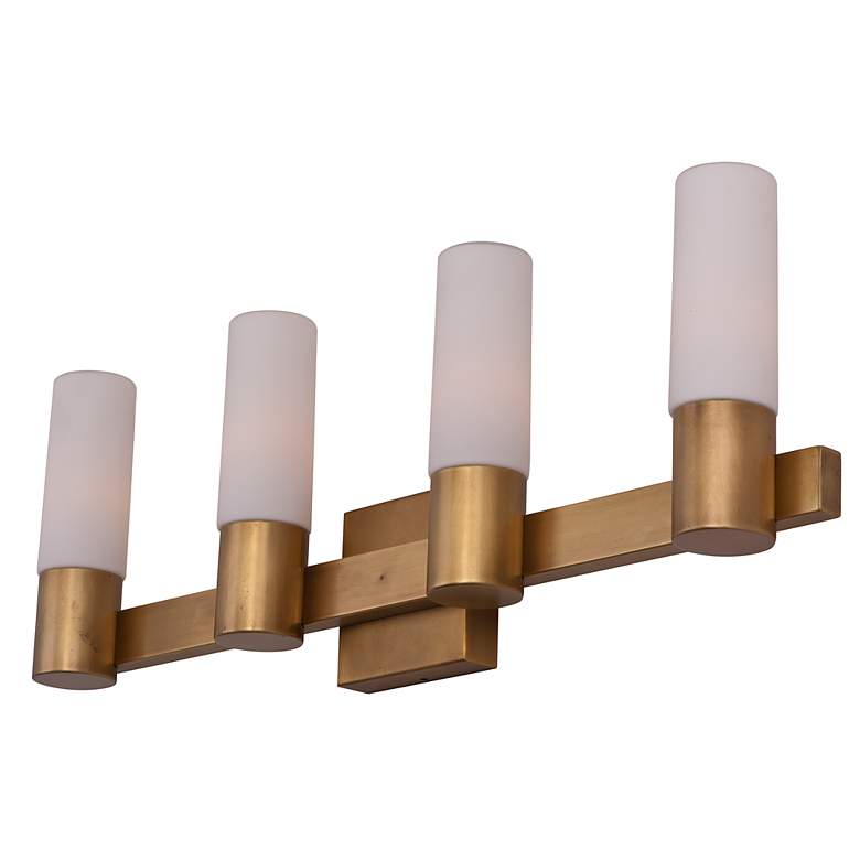 Image 3 Maxim Contessa Natural Aged Brass 4-Light Vanity Bath Light more views