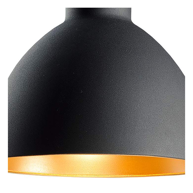 Image 2 Maxim Cora 13.75" Wide Black and Gold Modern Pendant Light more views