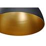 Maxim Cora 13.75" Wide Black and Gold Modern Pendant Light