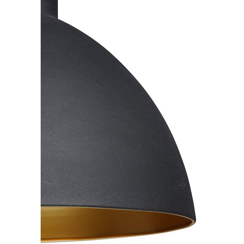 Image 4 Maxim Cora 13.75" Wide Black and Gold Modern Pendant Light more views