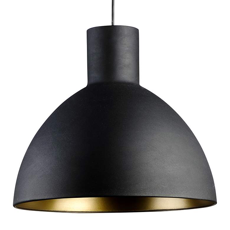 Image 5 Maxim Cora 13.75" Wide Black and Gold Modern Pendant Light more views