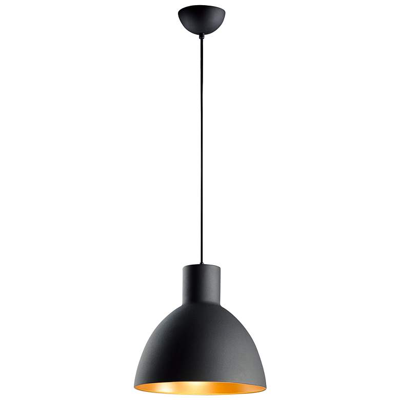 Image 2 Maxim Cora 13 3/4" Wide Black Pendant Light
