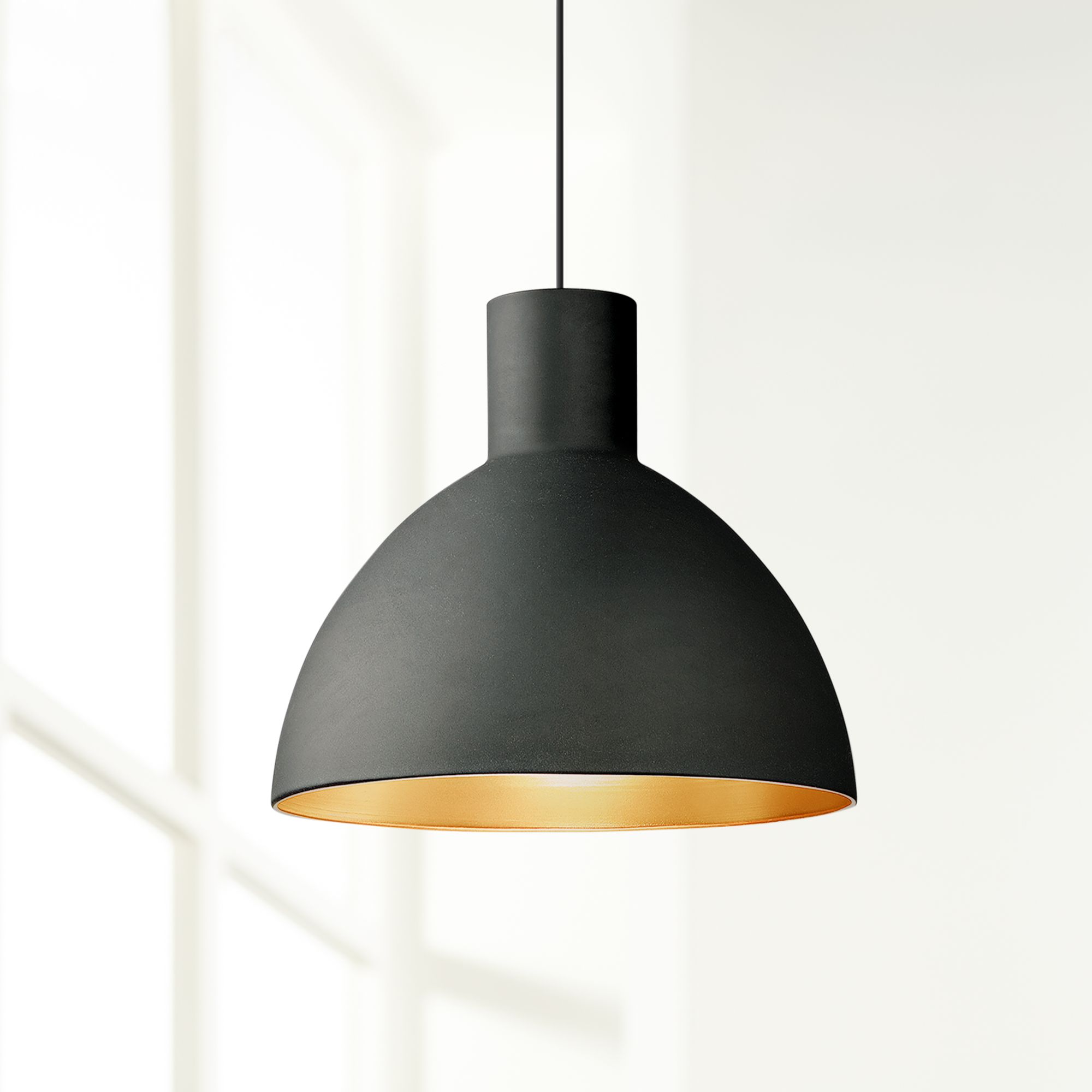 Black and deals gold light pendant