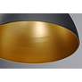 Maxim Cora 19 3/4" Wide Black and Gold Pendant Light