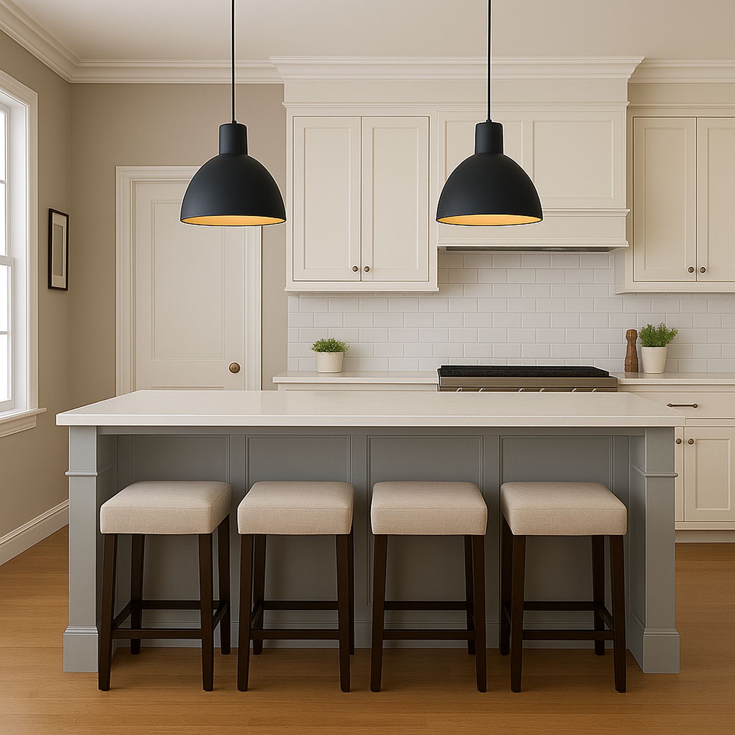 Maxim Cora 19 3/4" Wide Black and Gold Pendant Light